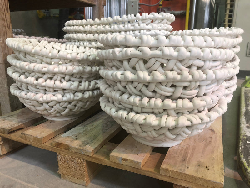 Skyros Designs | Round Basket, Green Fern