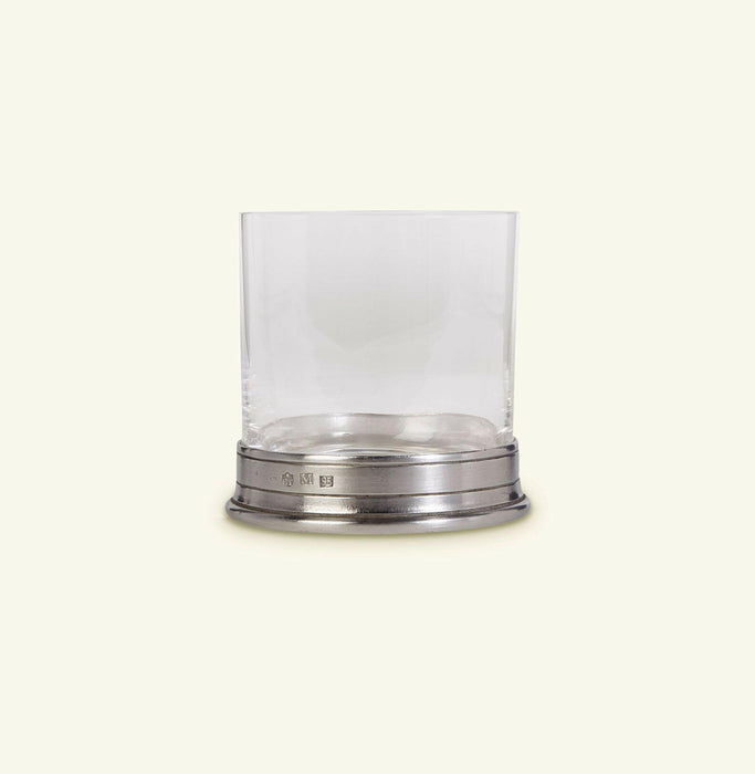 Match | Double Old Fashioned Glass - Pewter Base.