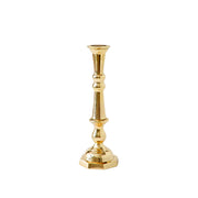 Sir|Madam Georgian Candlestick No. 2, Brass: A polished metal taper candle holder, perfect for creating elegant displays with its unique Georgian-inspired silhouette.