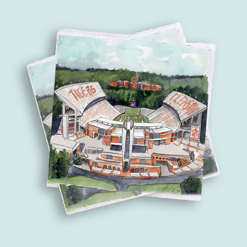 Grace Langdon Art | Georgia Tech Cocktail Napkins