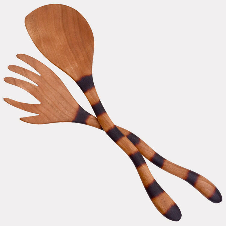 Jonathan's Spoons from Cat Tail® Collection features a 12 cherry wood stirring paddle, showcasing a smooth, durable design perfect for versatile kitchen use.