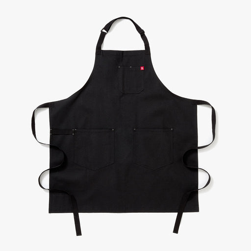 Hedley & Bennett Essential Apron, Caviar Black — front view