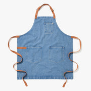 Hedley & Bennett Essential Apron, Cedar Blue Denim — front view