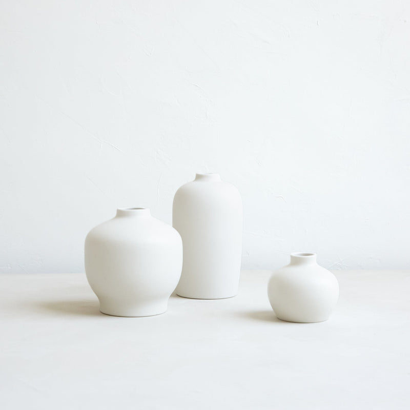 The Floral Society | Ceramic Blossom Vase, Wide