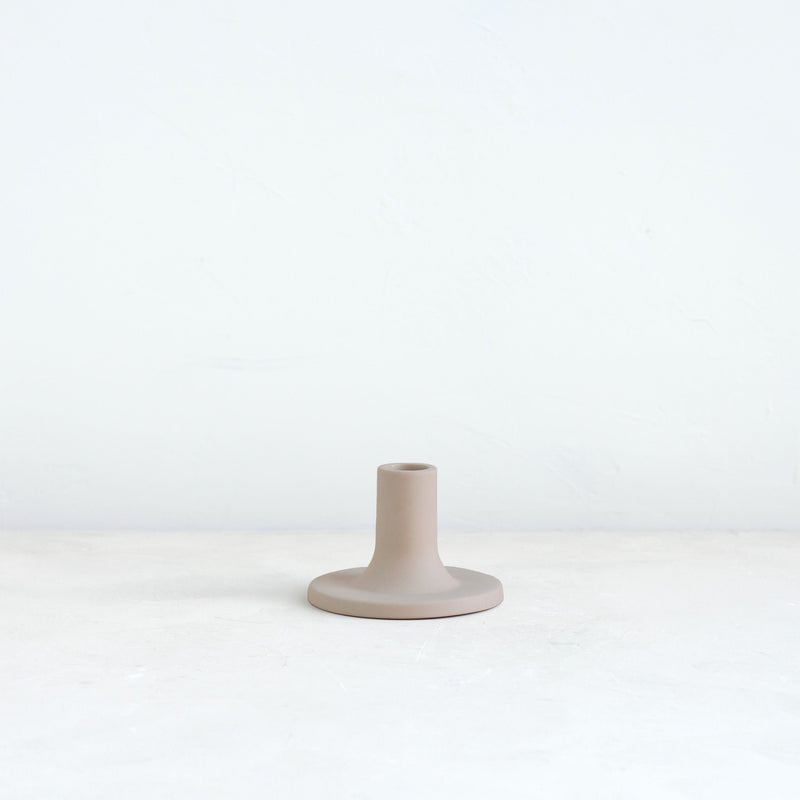 The Floral Society | Candle Holders, Wide, Smoke