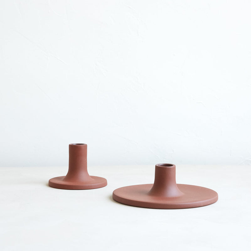 The Floral Society | Candle Holders, Medium, Smoke