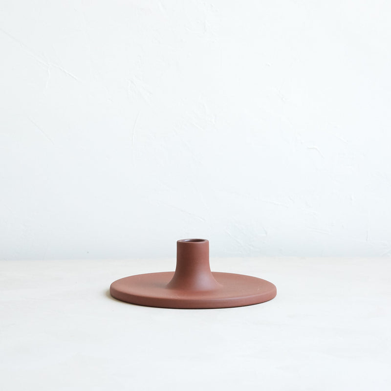 The Floral Society | Candle Holders, Wide, Smoke
