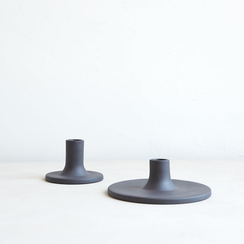 The Floral Society | Candle Holders, Medium, Smoke