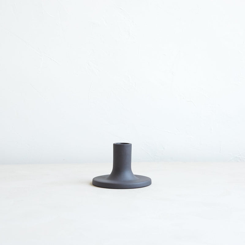The Floral Society | Candle Holders, Wide, Smoke