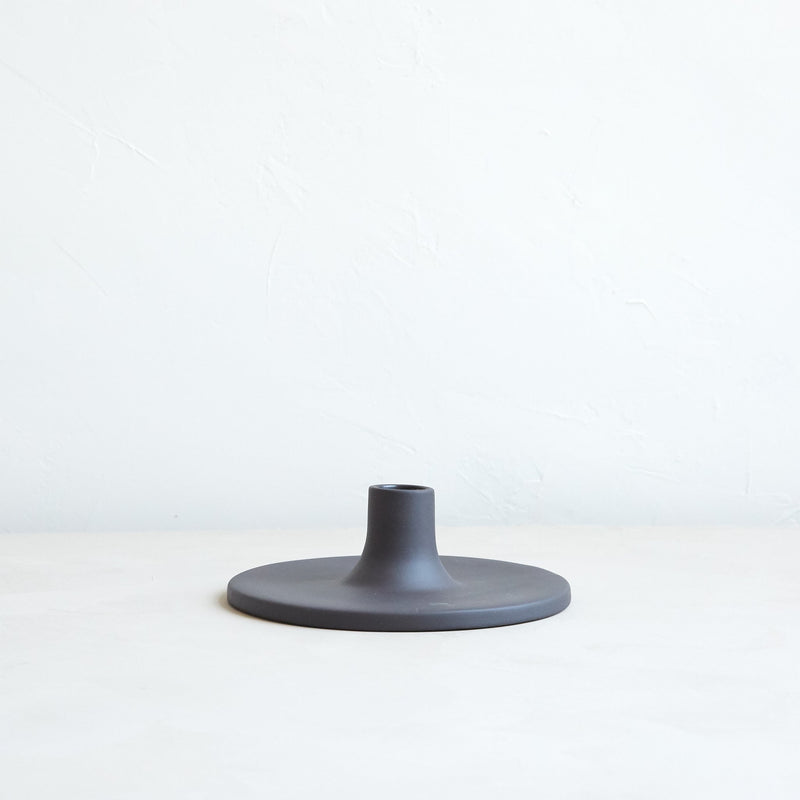 The Floral Society | Candle Holders, Wide, Smoke