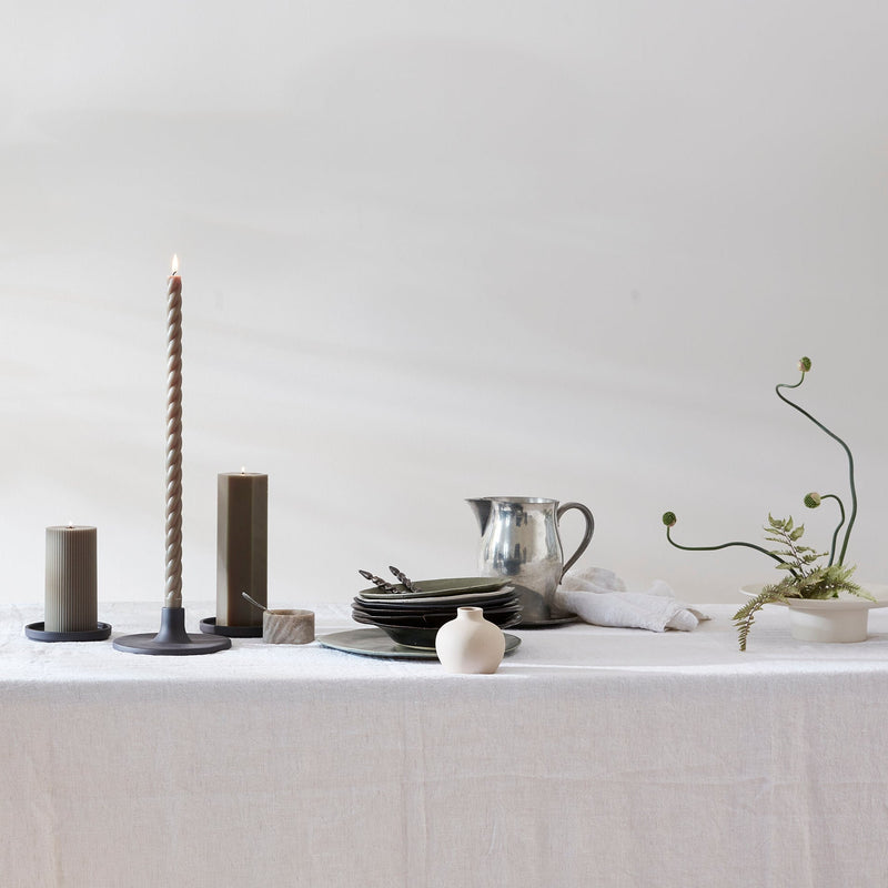 The Floral Society | Candle Holders, Medium, Smoke
