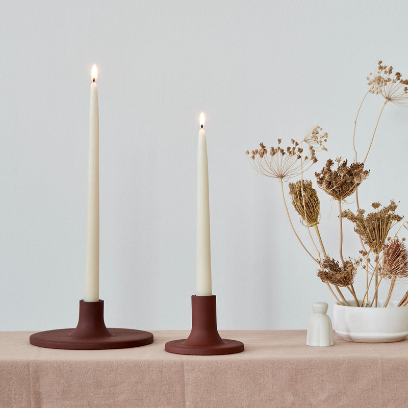 The Floral Society | Candle Holders, Medium, Smoke