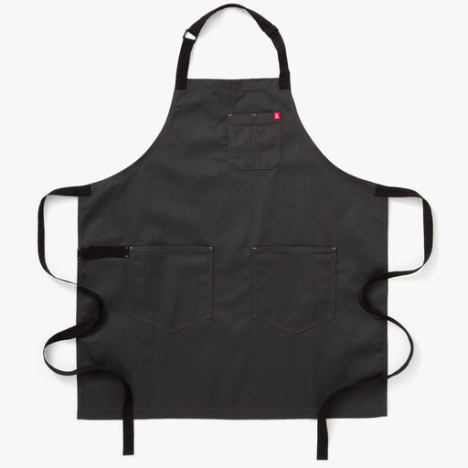 Hedley & Bennett Essential Apron, Charcoal Grey — front view