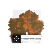 Formaticum | Cheese Board Liners - Large, featuring a grape leaf design on wax-coated parchment, enhancing elegance and sustainability for cheese presentations. Made in France, food-safe, and biodegradable.
