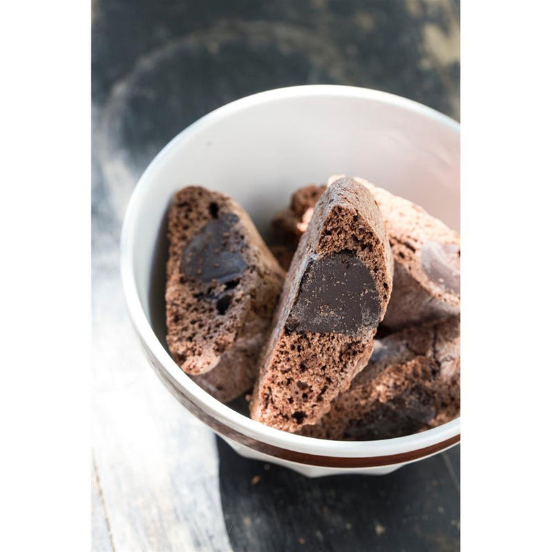 Zia Pia | Biscotti by Fratelli Lunardi - Lemon, showcasing traditional Tuscan biscotti with chocolate chips and cocoa, crafted with local ingredients for a soft, flavorful dessert.