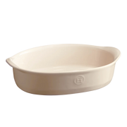 Emily Henry | The Right Baking Dish, Small Oval, Clay, ideal for lasagnas and gratins, 10.60 x 6.85 x 2.75, perfect for versatile baking.