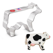 Ann Clark Cow cookie cutter from America's largest manufacturer, ideal for charming farm-themed baking projects, enhancing the baking experience for home and professional bakers.
