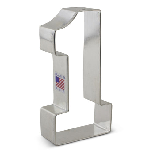 Ann Clark | Cookie Cutters - Number 1, metal design, ideal for baking enthusiasts, enhancing creative cookie projects with quality craftsmanship, featured at Athens Cooks kitchen store.