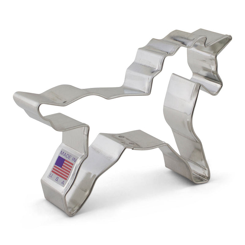 Ann Clark Unicorn cookie cutter, made in Vermont, offers quality for creative baking, available at Athens Cooks, your destination for curated kitchen essentials.