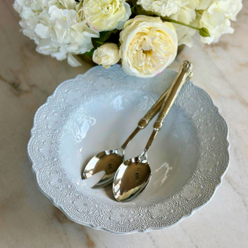 Arte Italica & Crown Linen Designs | Hotel Collection Salad Servers