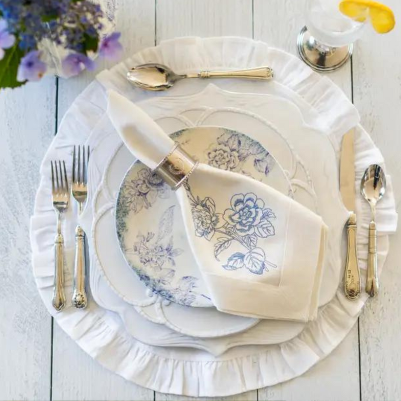 Arte Italica & Crown Linen Designs | Hotel Collection 5-Piece Place Setting