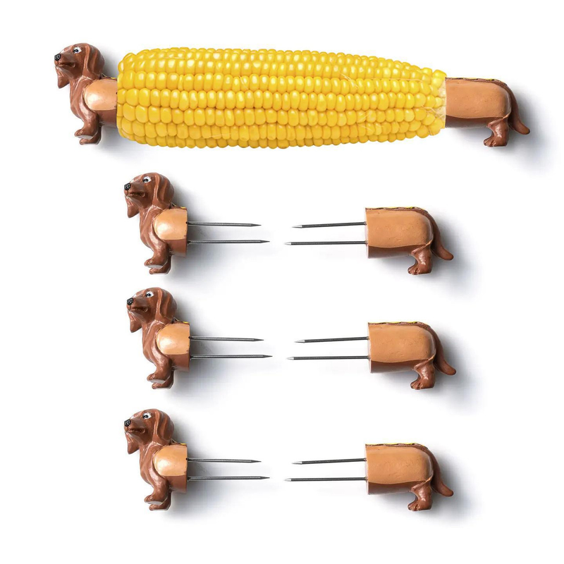 Outset | Dachshund Corn Holders, Set of 8
