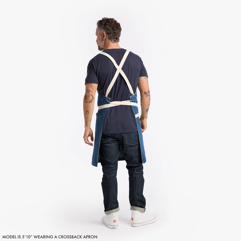 Hedley & Bennett | All Day Crossback Aprons - Olive Green with Black Straps