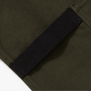 Hedley & Bennett All Day Crossback Apron, Olive Green, Black Straps — apron detail
