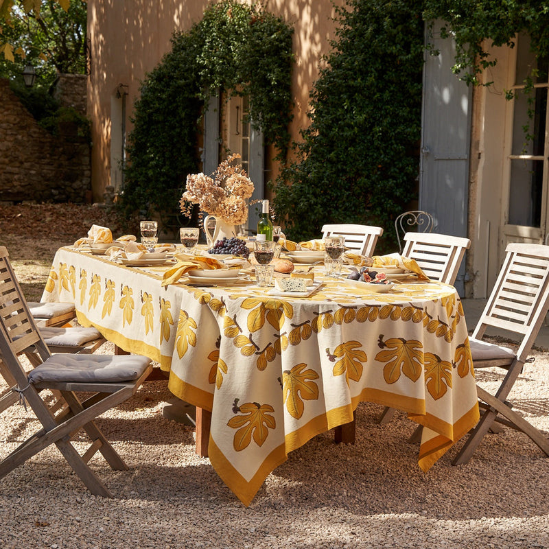 Couleur Nature | Fig Citrine Tablecloth