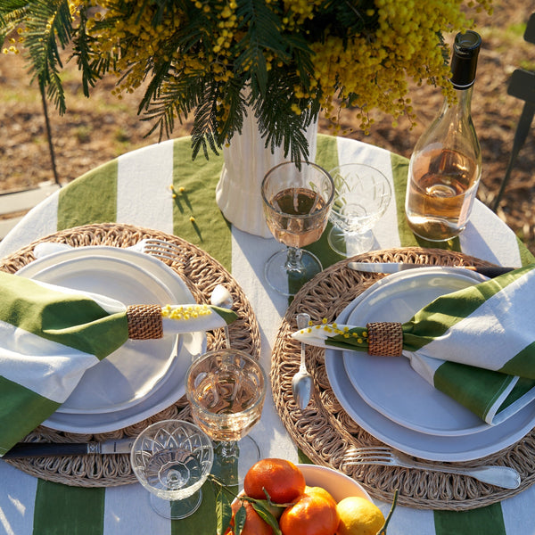 Couleur Nature | St. Tropez Tablecloth, Vert