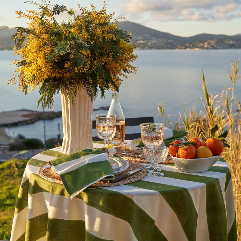 Couleur Nature | St. Tropez Tablecloth, Vert