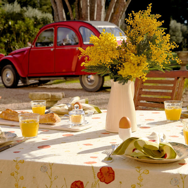 Couleur Nature | 71" x 71" Springfields Multi French Tablecloth