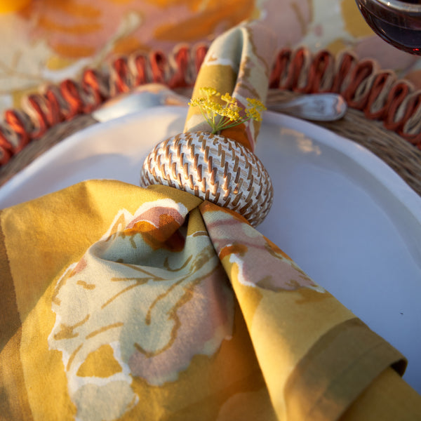 Couleur Nature | Pumpkin Napkins, Orange/Mustard