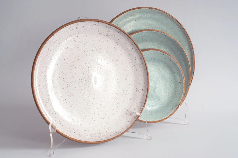 RachaelPots | Dinner Plate, Nude/Light Blue