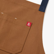 Hedley & Bennett All Day Crossback Apron, Denver Brown — construction detail