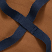 Hedley & Bennett All Day Crossback Apron, Denver Brown — fabric and construction detail