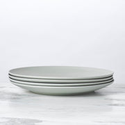 Fable New York | Bamboo Plates & Dinnerware - Dinner Plate (Set of 4) - Glass Slipper shown stacked on a marble surface, illustrating eco-friendly, durable design.