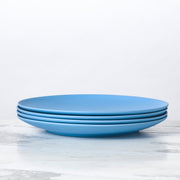 Fable New York | Bamboo Plates & Dinnerware - Dinner Plate (Set of 4) - Robins Egg, eco-friendly blue plates crafted from sustainable bamboo fiber.