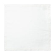 Caravan Home | 21 x 21 White Everyday Napkins Set of 4, showcasing exquisite linen craftsmanship with mitered corners, perfect for adding refined luxury to dining.
