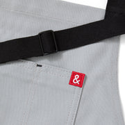 Hedley & Bennett Essential Apron, Earl Grey — construction detail