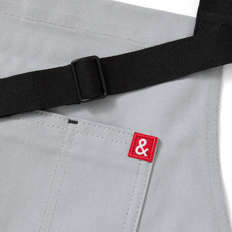 Hedley & Bennett Essential Apron, Earl Grey — construction detail