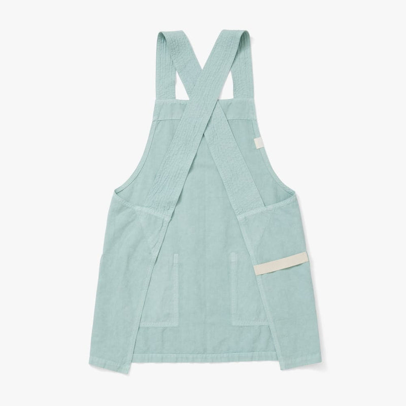 Hedley & Bennett Smock Apron, Eggshell Blue — crossback construction
