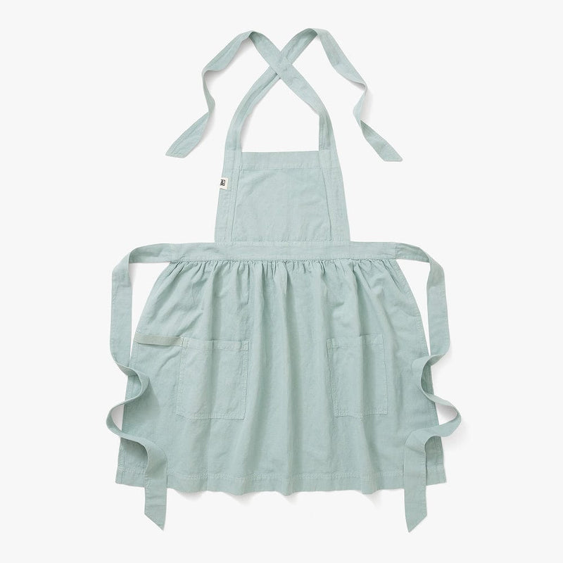 Hedley & Bennett Pinafore Apron, Eggshell Blue — front view