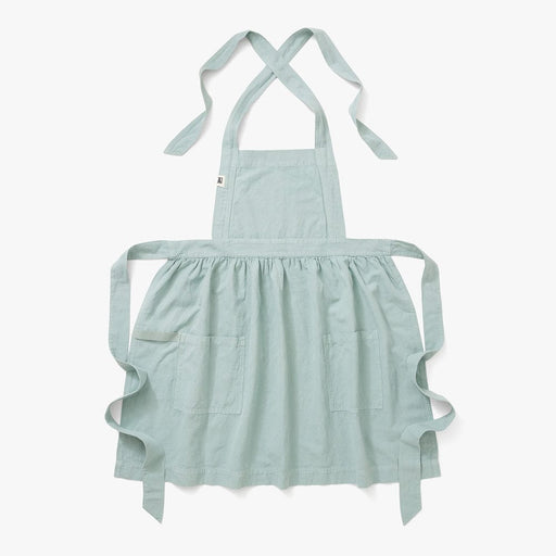 Hedley & Bennett Pinafore Apron, Eggshell Blue — front view