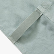 Hedley & Bennett Pinafore Apron, Eggshell Blue — fabric and construction detail