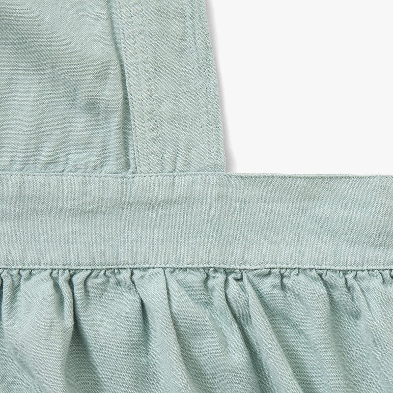 Hedley & Bennett Pinafore Apron, Eggshell Blue — apron detail