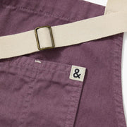 Hedley & Bennett Essential Apron, Lavender Purple — construction detail