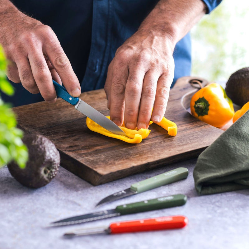 Opinel | Essential Serrated Knife, Skyblue
