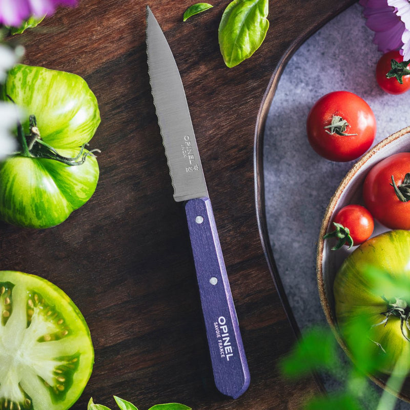 Opinel | Essential Small Serrated Knife, Red