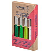 Opinel | Essential Small Kitchen Knife Sets - Primo includes four stainless steel knives and a peeler, perfect for any kitchen enthusiast.